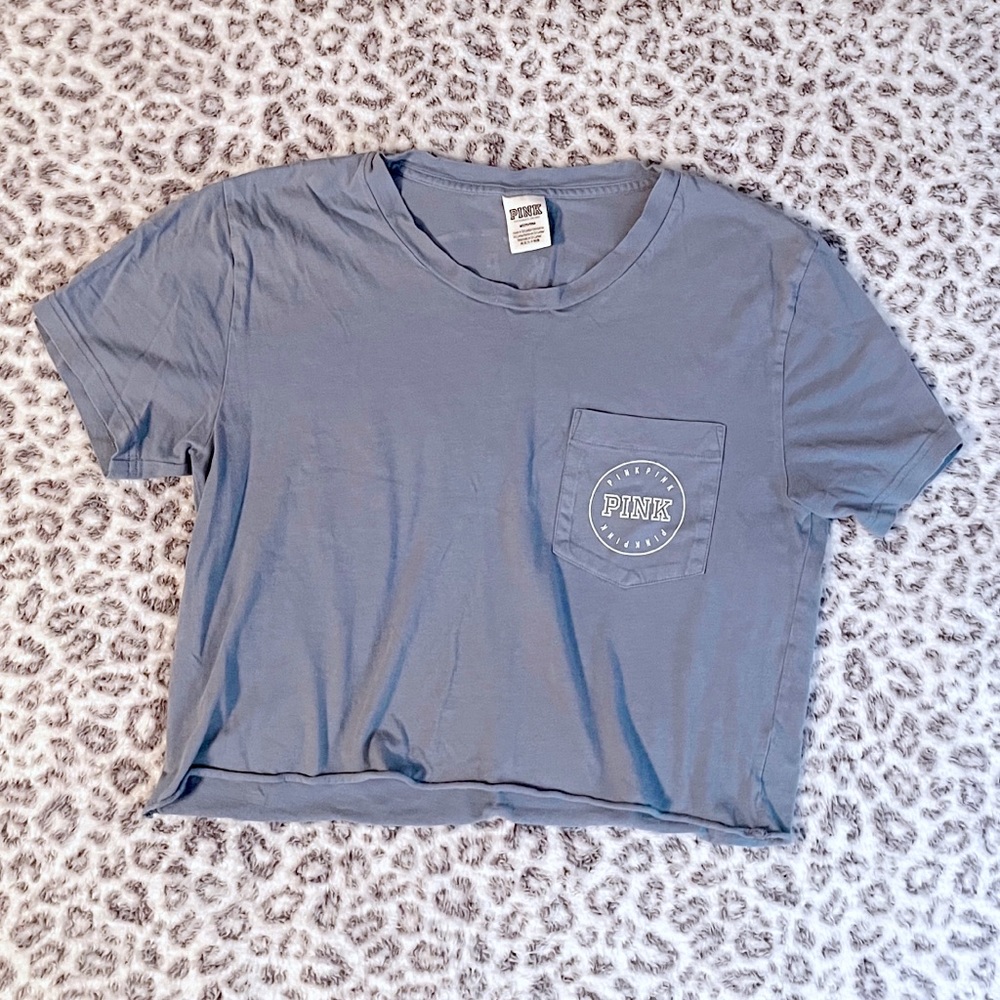 PINK cropped tshirt
